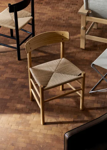 J39 stoel, Geolied eik-gevlochten naturel, 6-pack - Fredericia Furniture