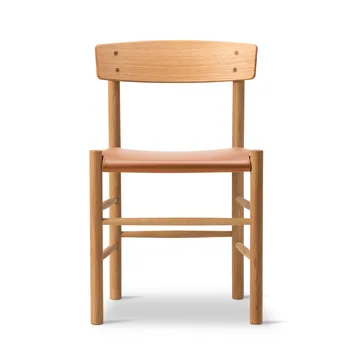 J39 stoel - Geolied eiken – leer Omni 307 cognac - Fredericia Furniture