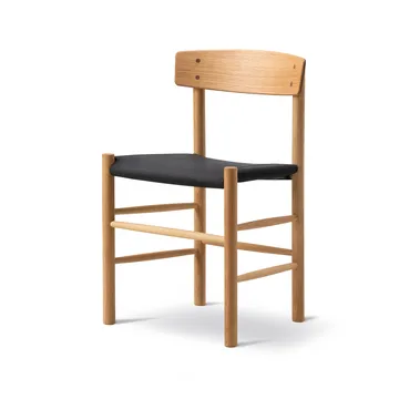 J39 stoel - Geolied eiken – zwart canvas - Fredericia Furniture