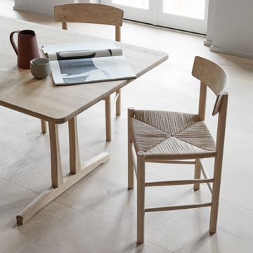 J39 stoel - Gezeepste eik-gevlochten natuur - Fredericia Furniture