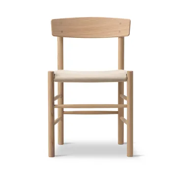 J39 stoel - Gezeept oak-naturel canvas - Fredericia Furniture
