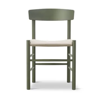J39 stoel - Khaki goen-naturel canvas - Fredericia Furniture