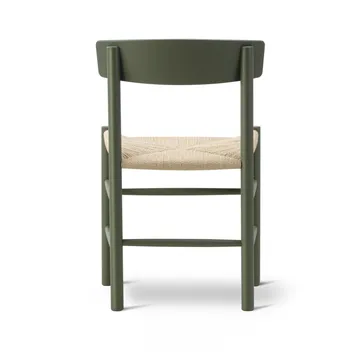J39 stoel - Khaki green – gevlochten natuur - Fredericia Furniture