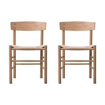 J39 stoel, Licht geolied eik-gevlochten naturel, 2-pack - Fredericia Furniture