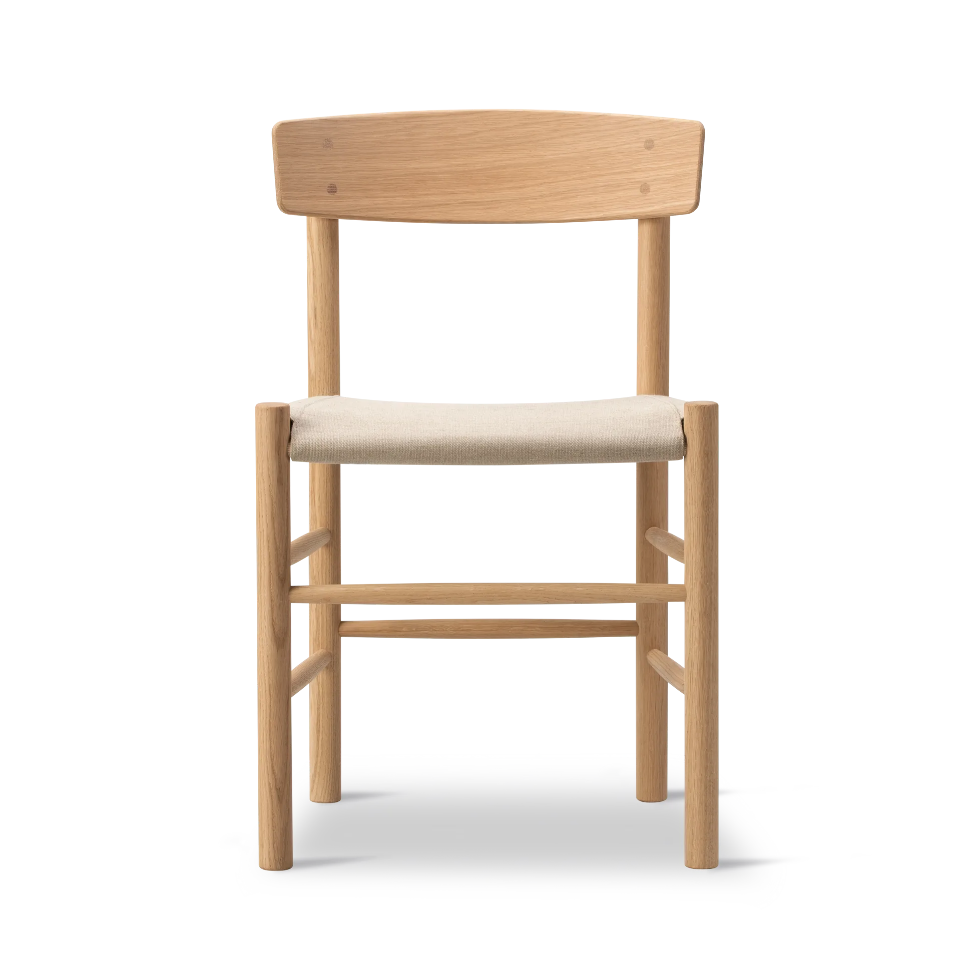 J39 stoel, Licht geolied eiken – canvas natuur Fredericia Furniture