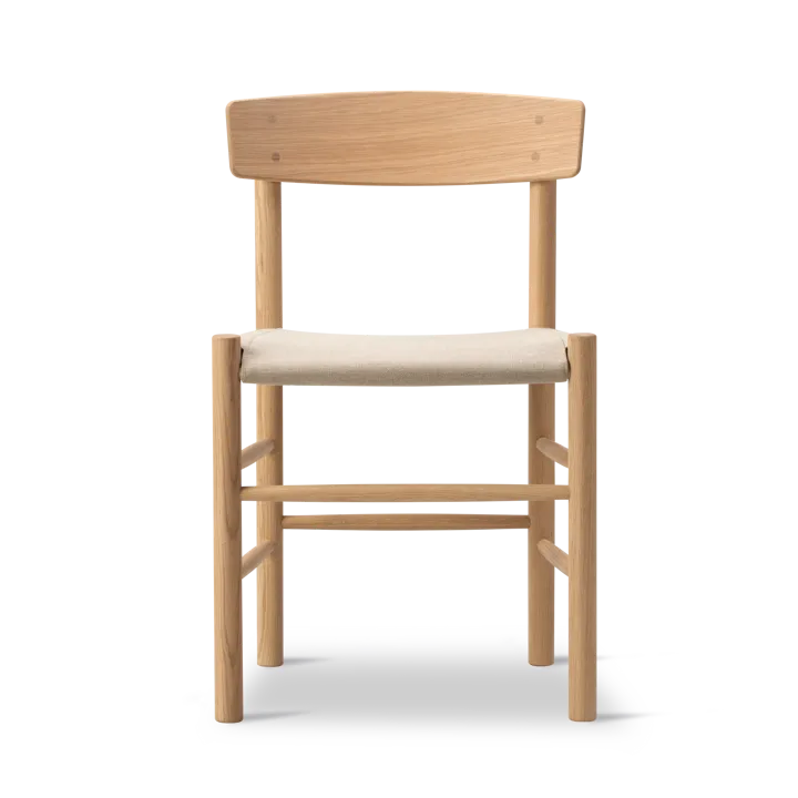 J39 stoel - Licht geolied eiken – canvas natuur - Fredericia Furniture