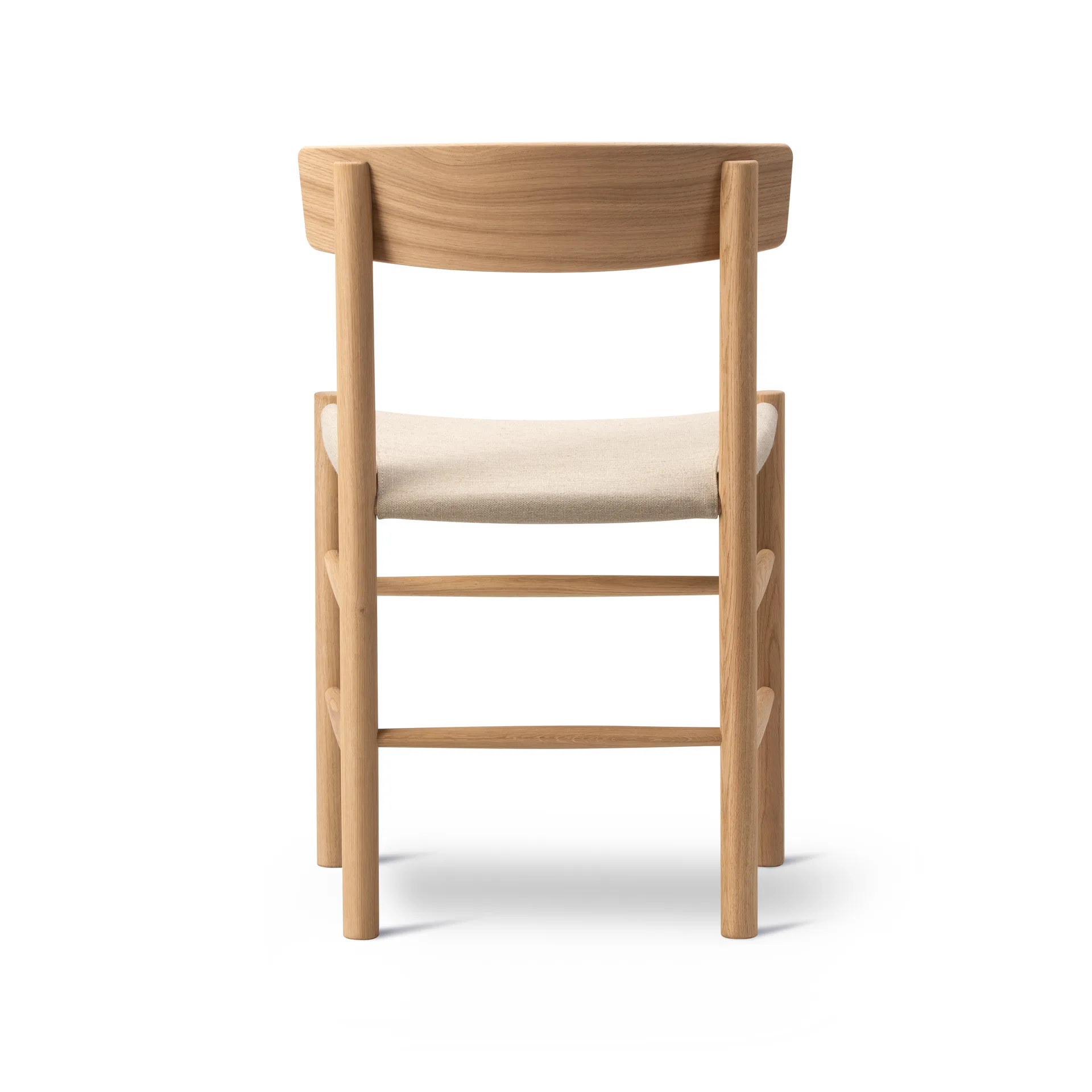 J39 stoel, Licht geolied eiken – canvas natuur Fredericia Furniture