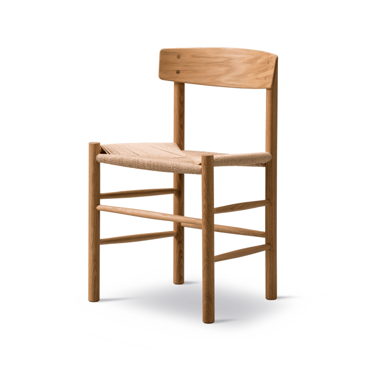 J39 stoel, Oiled oak-gevlochten naturel Fredericia Furniture