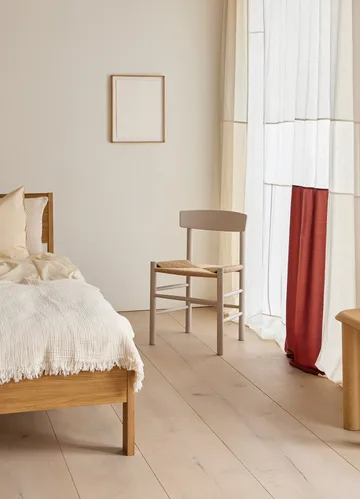 J39 stoel - Pebble grey – gevlochten natuur - Fredericia Furniture