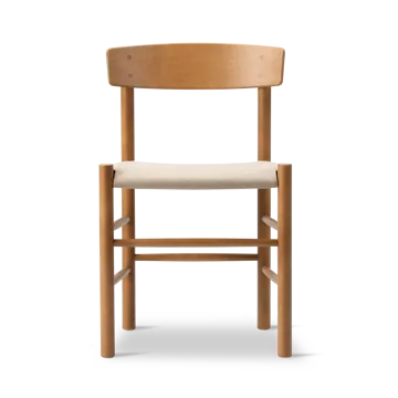 J39 stoel - Vintage gelakt beuken – canvas natuur - Fredericia Furniture