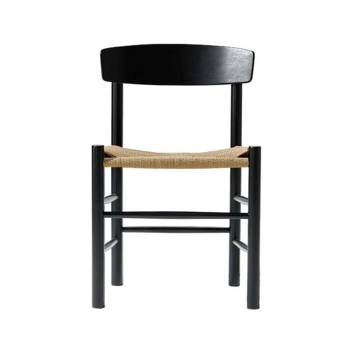 J39 stoel - Zwart gelakte eik-geweven naturel - Fredericia Furniture