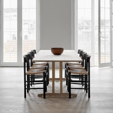 J39 stoel - Zwart gelakte eik-geweven naturel - Fredericia Furniture