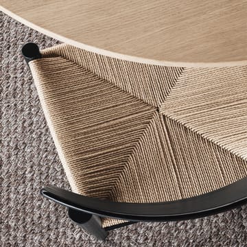 J39 stoel - Zwart gelakte eik-geweven naturel - Fredericia Furniture