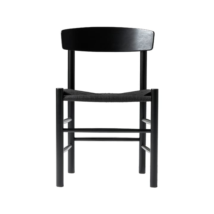 J39 stoel - Zwartgelakte eik-gevlochten zwart - Fredericia Furniture