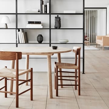 J39 stoel - Zwartgelakte eik-gevlochten zwart - Fredericia Furniture