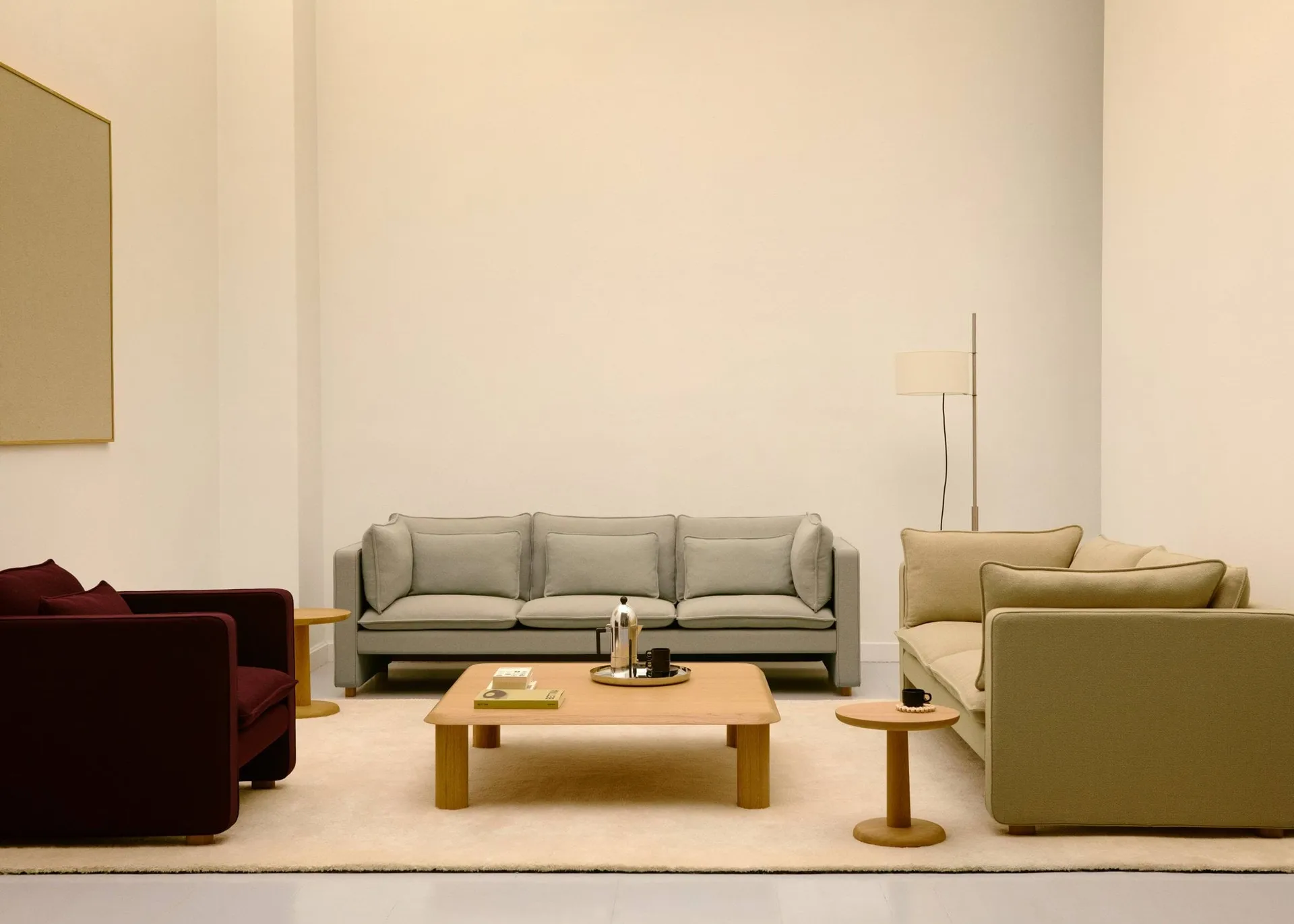 Jota bank, Vidar 146-licht geolied eiken, 231 cm, 3-zits Fredericia Furniture
