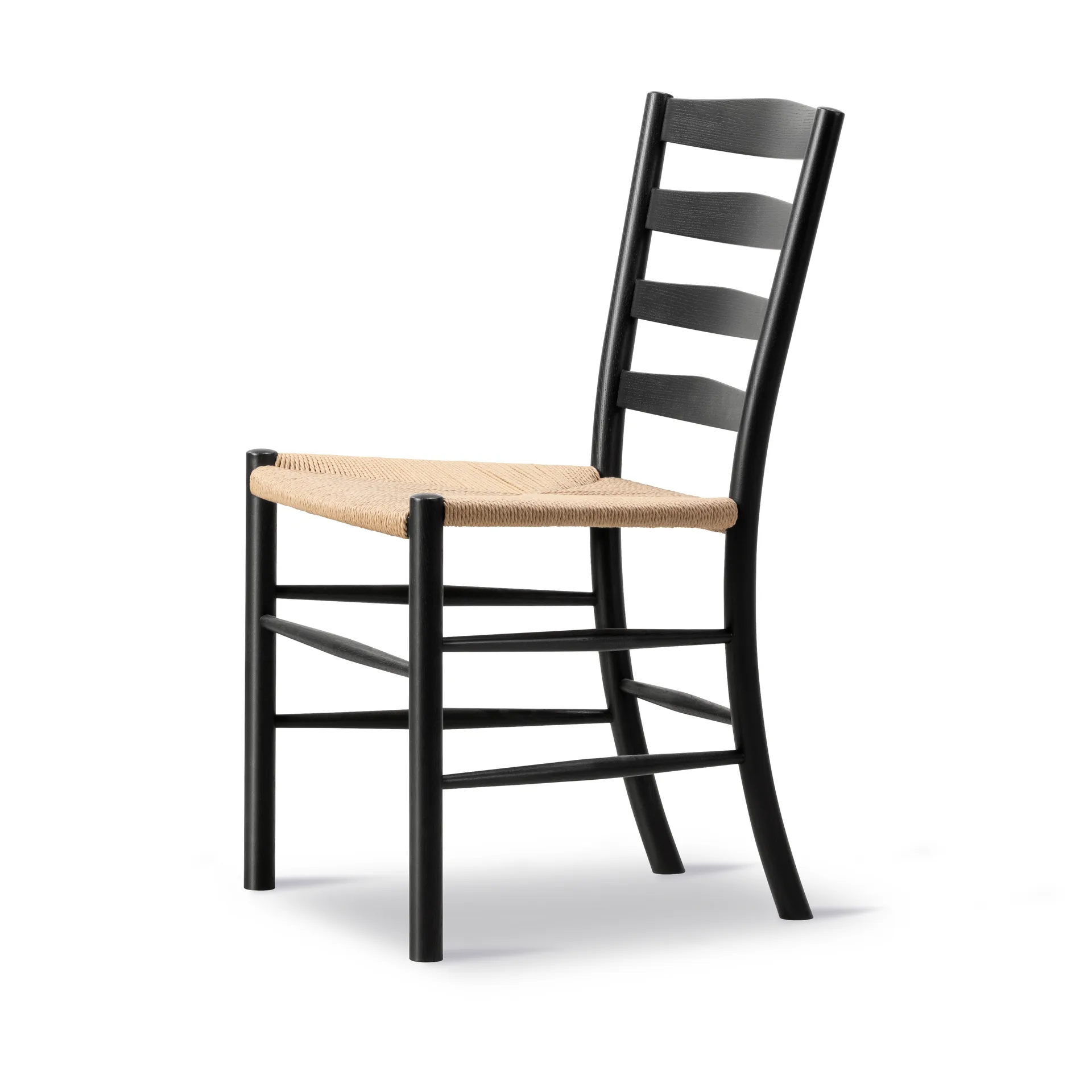 Klint stoel, Naturgevlochten-zwartgelakte eik Fredericia Furniture