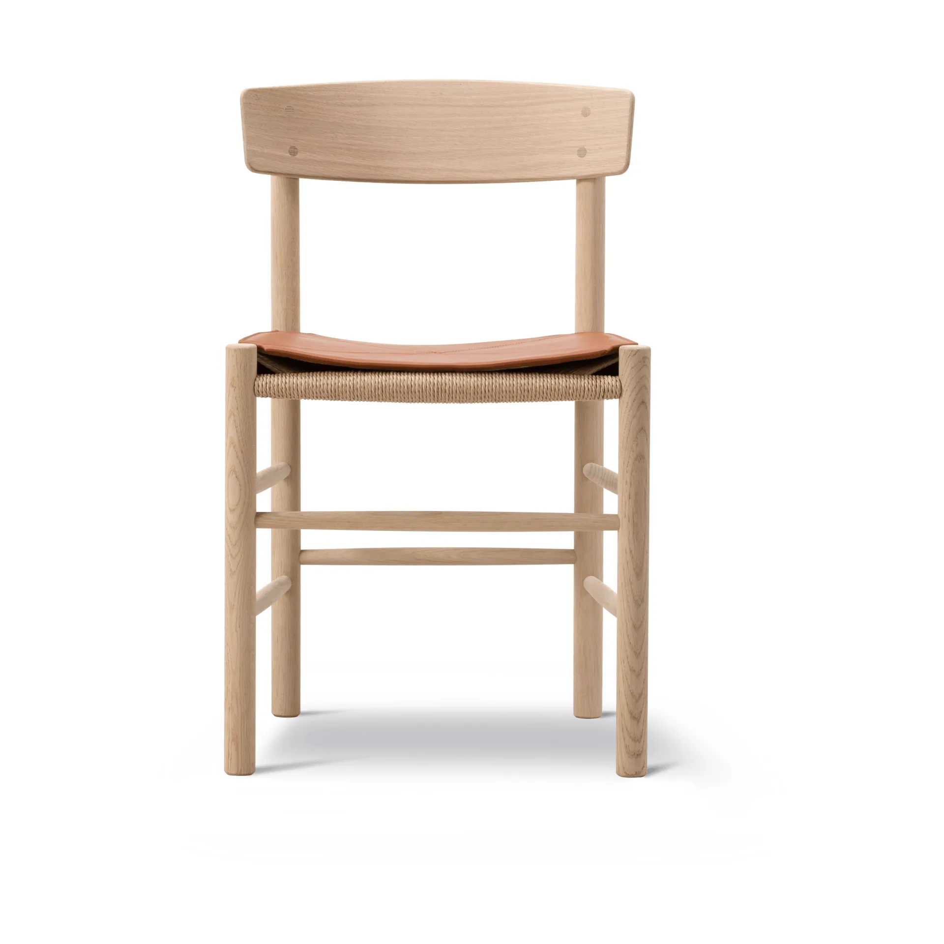 Leren zitkussen voor J39 stoel, Leer Cera 905 Russet Brown Fredericia Furniture