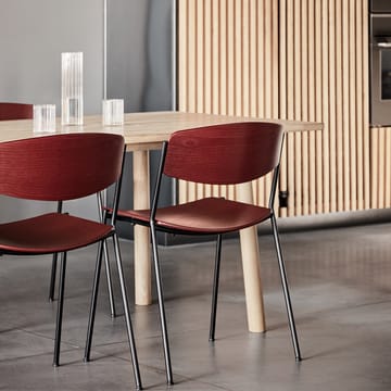Lynderup 3080 stoel - Gelakt eiken-zwart stalen onderstel - Fredericia Furniture