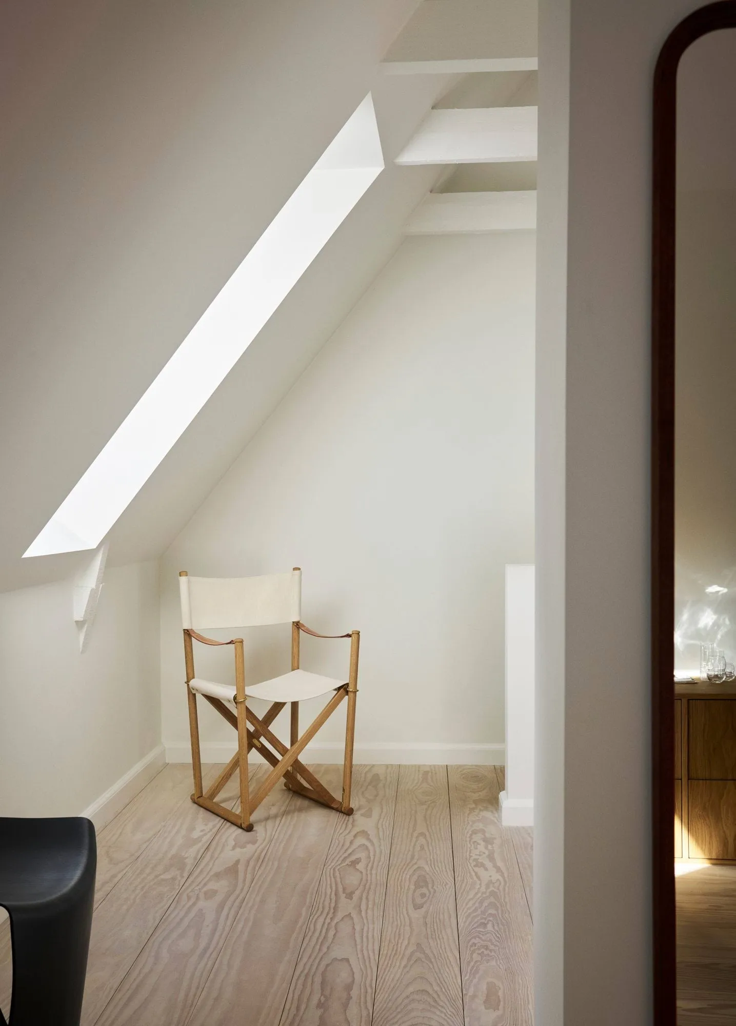 MK16 Folding Chair stoel, Off white-geolied eikenhout Fredericia Furniture