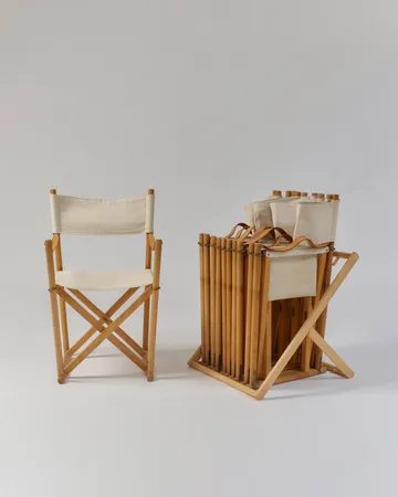 MK16 Folding Chair stoel - Off white-geolied eikenhout - Fredericia Furniture