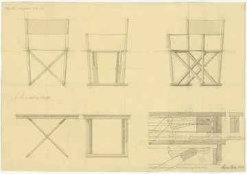 MK16 Folding Chair stoel - Off white-geolied eikenhout - Fredericia Furniture