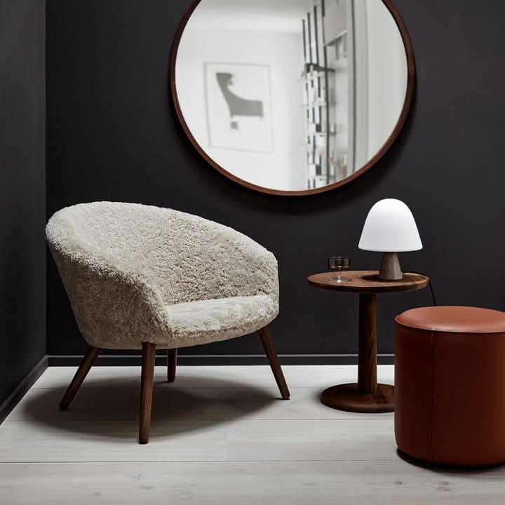 Mono zitpoef, Grand linnen beige-Ø39 cm Fredericia Furniture