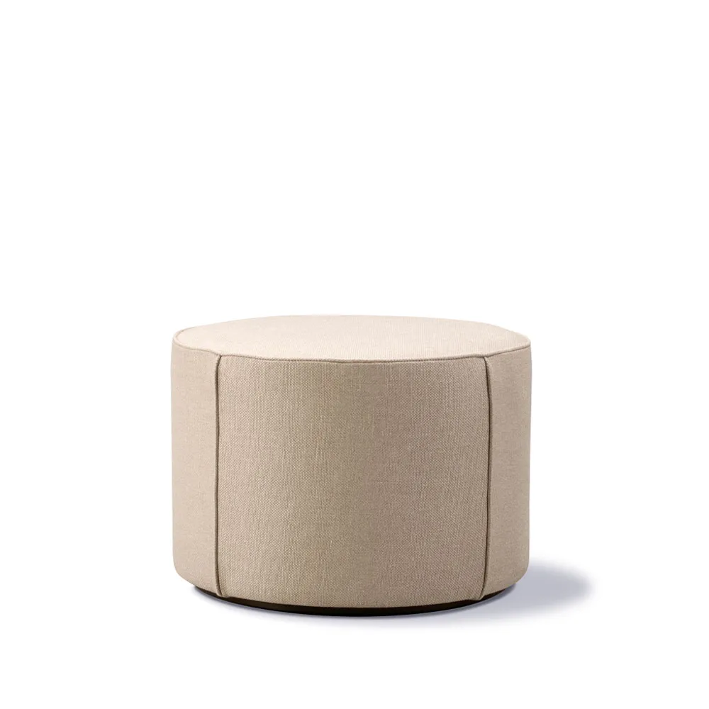 Mono zitpoef, Grand linnen beige-Ø55 cm Fredericia Furniture