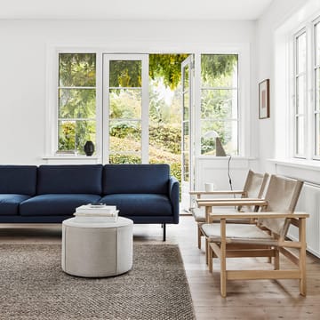 Mono zitpoef - Leder omni 307 cognac-Ø55 cm - Fredericia Furniture