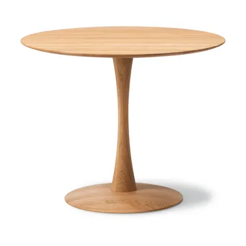 ND106 Trisse eettafel - Geoliede eik, Ø90x73 cm - Fredericia Furniture