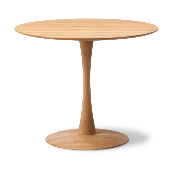 ND106 Trisse eettafel - Geoliede eik, Ø90x73 cm - Fredericia Furniture