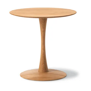 ND107 Trisse eettafel - Geolied eiken, Ø75x73 cm - Fredericia Furniture