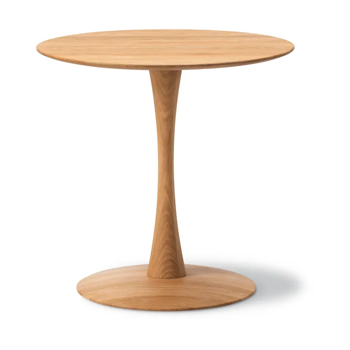 ND107 Trisse eettafel - Geolied eiken, Ø75x73 cm - Fredericia Furniture