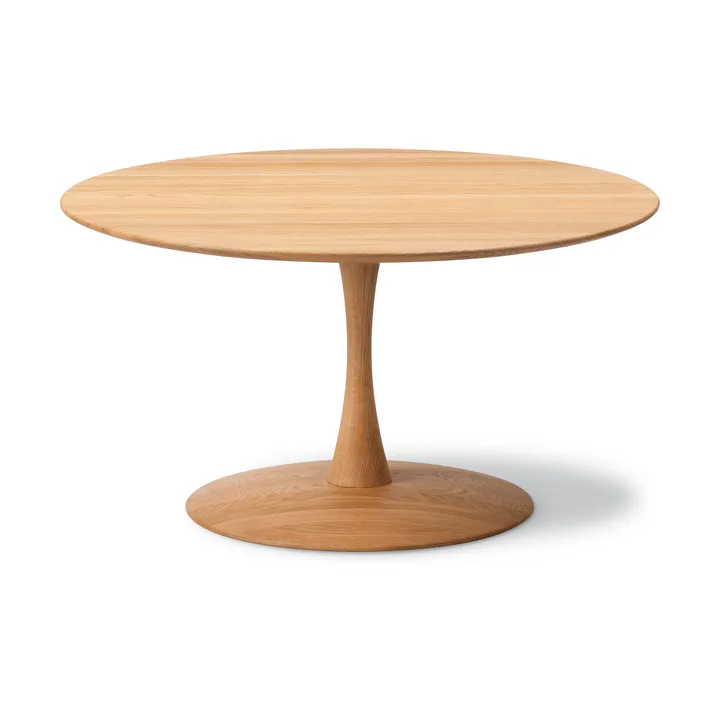 ND114 Trisse soffbord - Geoliede eik, Ø90x48 cm - Fredericia Furniture