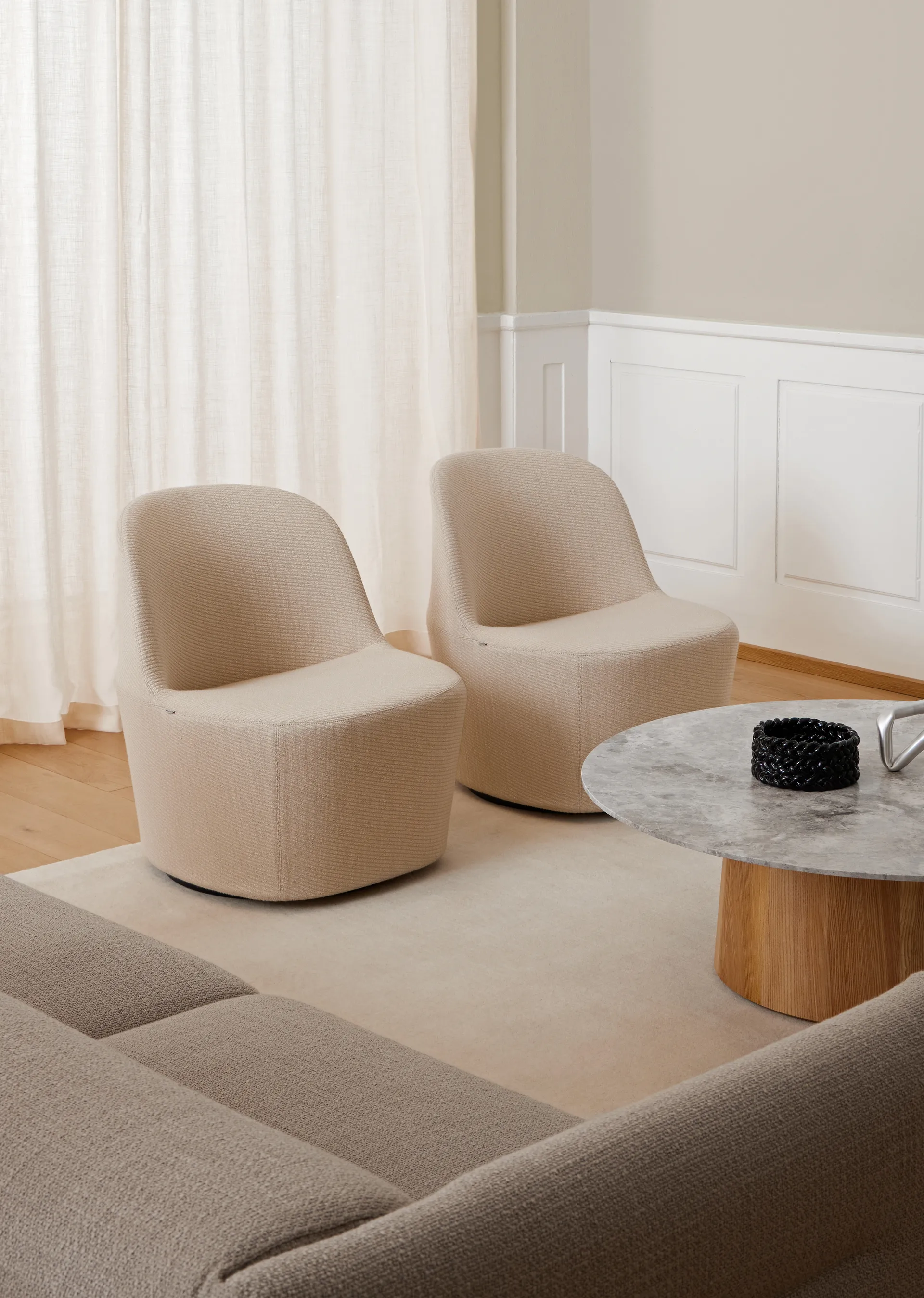 Niveau salontafel Ø110cm, Tundra Grey – as geolied Fredericia Furniture