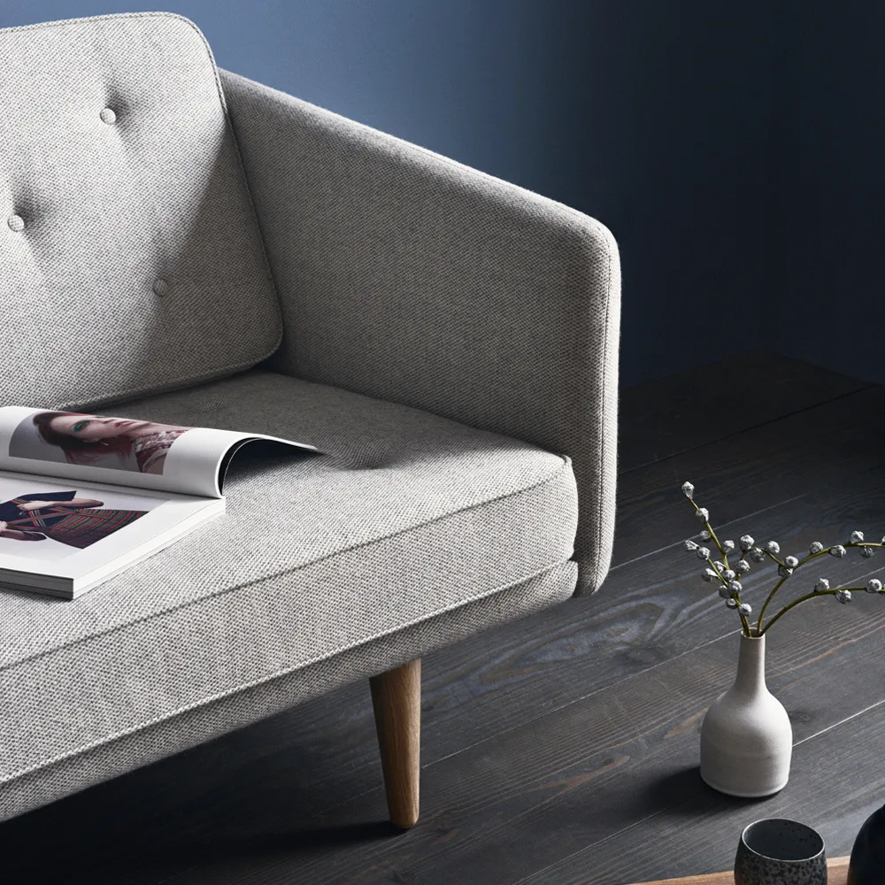 No 1 sofa 3-zits, Remix 173-remix 123-ekben Fredericia Furniture