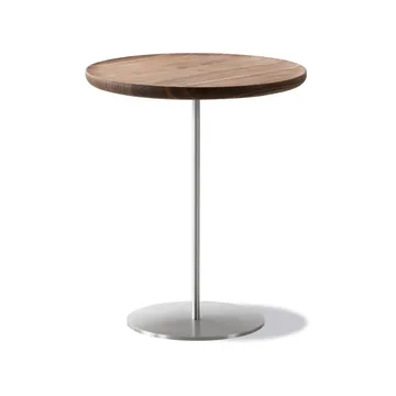 Pal 6755 bijzettafel - Notenhout – geborsteld staal – Ø44 cm - Fredericia Furniture
