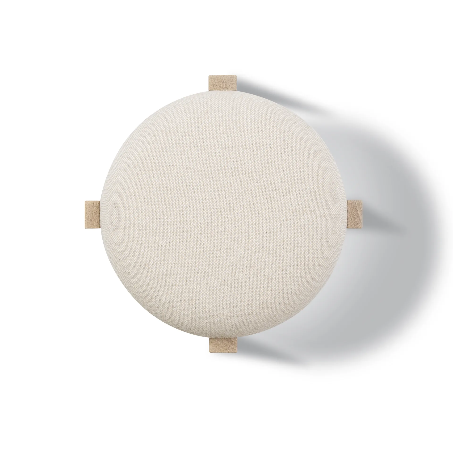 Pioneer poef laag, Hallingdal 200-gelakt eik Fredericia Furniture