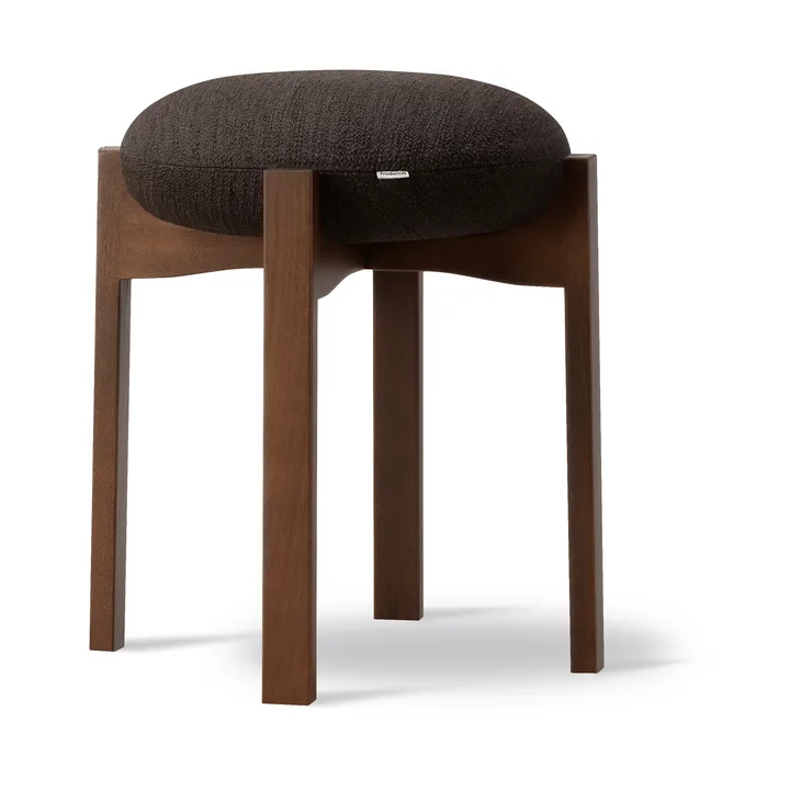 Pioneer poef laag - Odino RC41 dark brown-donker gelakt beuken - Fredericia Furniture