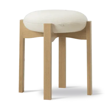 Pioneer poef laag - Vidar 0106 – gelakt eiken - Fredericia Furniture
