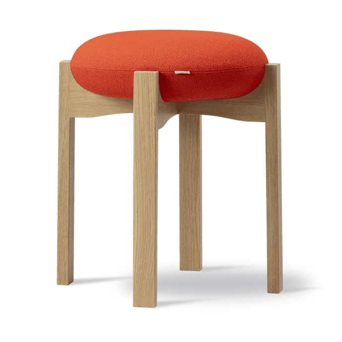 Pioneer poef laag - Vidar 542 – gelakt eiken - Fredericia Furniture