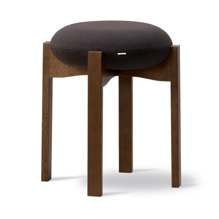 Pioneer ronde kruk laag - Vidar 386-rookbeits gelakt eik - Fredericia Furniture