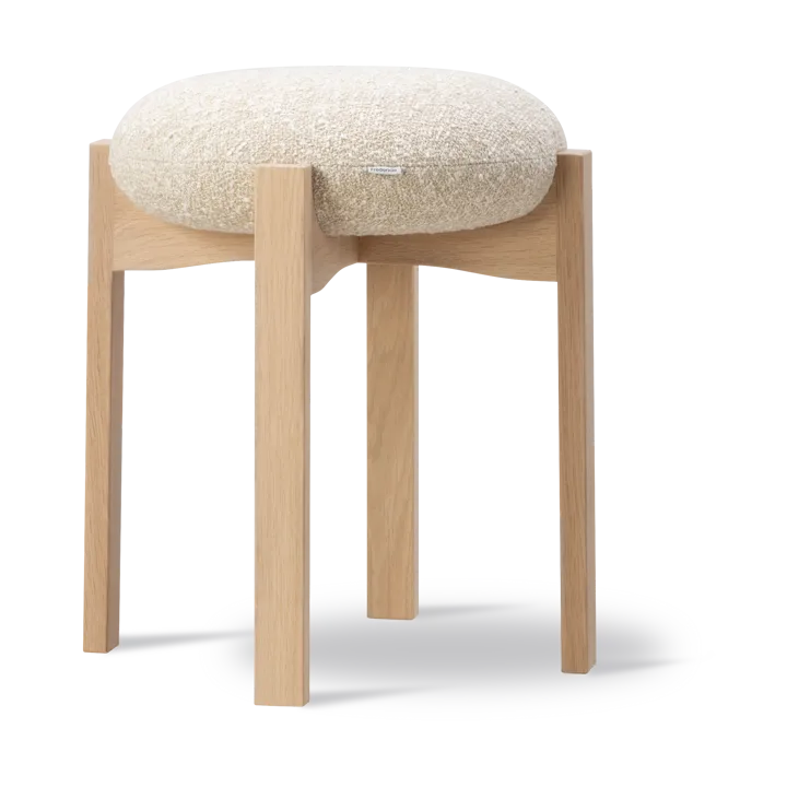 Pioneer ronde kruk laag - Zero 0001-gevernist eik - Fredericia Furniture