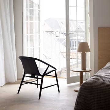 Pon bijzettafel - Zwartgelakte eik, Ø40 cm - Fredericia Furniture