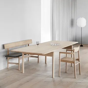 Post 6438 eetkamertafel - Ingezeepte eik, 100x225 cm - Fredericia Furniture