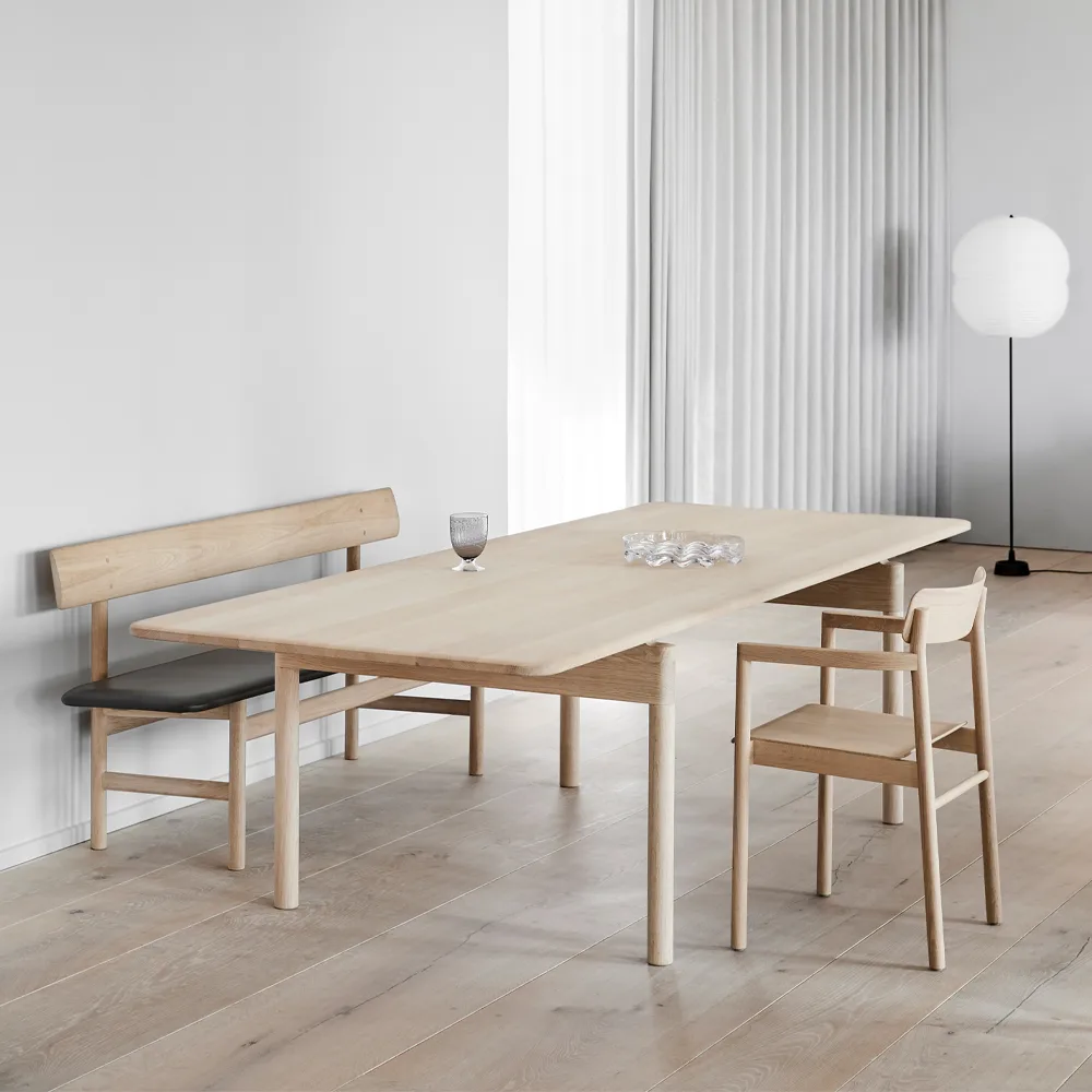 Post 6438 eetkamertafel, Rookolie eik, 100x225 cm Fredericia Furniture
