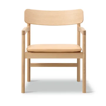 Post loungestoel - Vegeta leer-lichtgeolied eiken - Fredericia Furniture