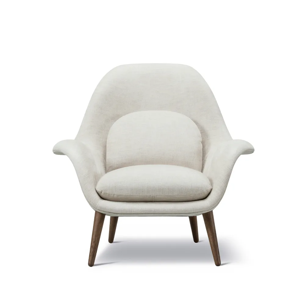 Swoon fauteuil, Maple 222 wit – gerookt eiken Fredericia Furniture