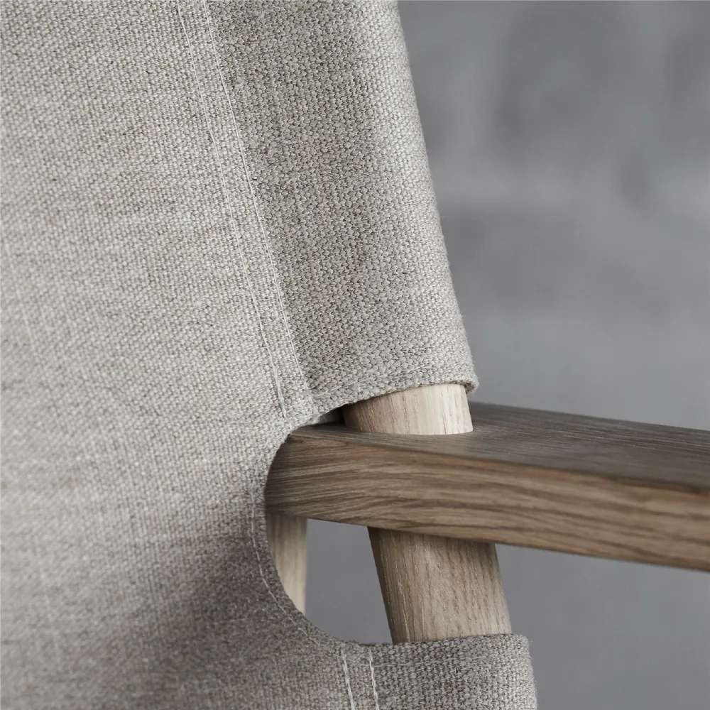 The Canvas Chair fauteuil, Canvas naturel-zepen standaard Fredericia Furniture