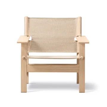 The Canvas Chair fauteuil - Canvas naturel-zepen standaard - Fredericia Furniture